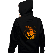 Load image into Gallery viewer, Daily_Deal_Shirts Zippered Hoodies, Unisex / Small / Black Rodan Kaiju