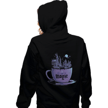 Load image into Gallery viewer, Shirts Zippered Hoodies, Unisex / Small / Black A Cup Of Magic