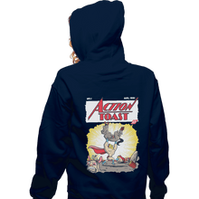 Load image into Gallery viewer, Shirts Zippered Hoodies, Unisex / Small / Navy Action Toast