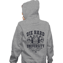 Load image into Gallery viewer, Daily_Deal_Shirts Zippered Hoodies, Unisex / Small / Sports Grey Die Hard University