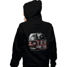 Load image into Gallery viewer, Daily_Deal_Shirts Zippered Hoodies, Unisex / Small / Black Stay At The Bates Motel
