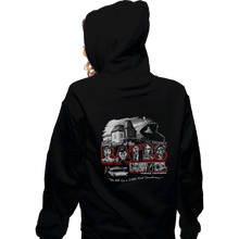 Load image into Gallery viewer, Daily_Deal_Shirts Zippered Hoodies, Unisex / Small / Black Stay At The Bates Motel