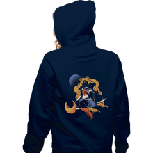 Load image into Gallery viewer, Daily_Deal_Shirts Zippered Hoodies, Unisex / Small / Navy Cosmic Sailor
