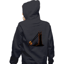 Load image into Gallery viewer, Shirts Zippered Hoodies, Unisex / Small / Dark Heather Dark Slingshot