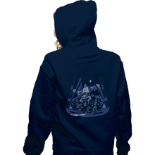 Load image into Gallery viewer, Secret_Shirts Zippered Hoodies, Unisex / Small / Navy Big Apple Three AM