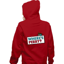 Load image into Gallery viewer, Shirts Zippered Hoodies, Unisex / Small / Red Where's Perry?