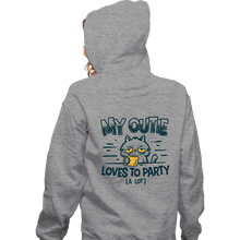 Load image into Gallery viewer, Daily_Deal_Shirts Zippered Hoodies, Unisex / Small / Sports Grey Outie Loves To Party