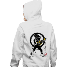 Load image into Gallery viewer, Shirts Zippered Hoodies, Unisex / Small / White Black Ranger Sumi-e