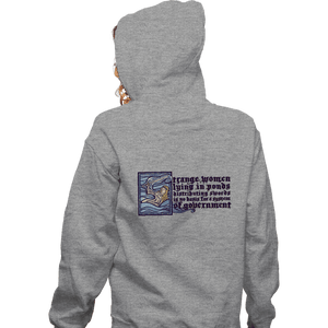 Daily_Deal_Shirts Zippered Hoodies, Unisex / Small / Sports Grey Lake Lady
