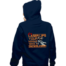 Load image into Gallery viewer, Daily_Deal_Shirts Zippered Hoodies, Unisex / Small / Navy Hey Laser Lips!