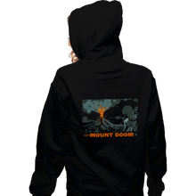 Load image into Gallery viewer, Shirts Zippered Hoodies, Unisex / Small / Black Visit Mount Doom