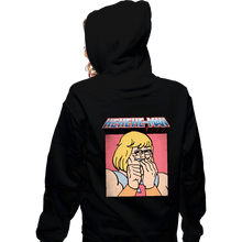 Load image into Gallery viewer, Daily_Deal_Shirts Zippered Hoodies, Unisex / Small / Black HEHEHE Man