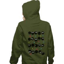 Load image into Gallery viewer, Shirts Zippered Hoodies, Unisex / Small / Military Green The Black Sprites