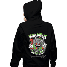 Load image into Gallery viewer, Daily_Deal_Shirts Zippered Hoodies, Unisex / Small / Black Krampus Christmas Adventures