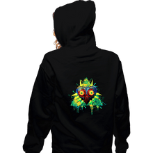 Load image into Gallery viewer, Daily_Deal_Shirts Zippered Hoodies, Unisex / Small / Black Echoes Of Evil