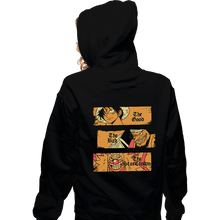 Load image into Gallery viewer, Daily_Deal_Shirts Zippered Hoodies, Unisex / Small / Black The Good The Bad and The Star Clown