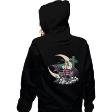 Load image into Gallery viewer, Shirts Zippered Hoodies, Unisex / Small / Black Night Warrior