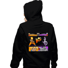Load image into Gallery viewer, Shirts Zippered Hoodies, Unisex / Small / Black Goku VS Frieza