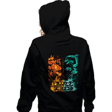 Load image into Gallery viewer, Daily_Deal_Shirts Zippered Hoodies, Unisex / Small / Black Dragon VS Beast