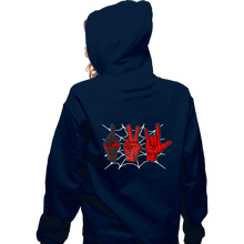 Load image into Gallery viewer, Daily_Deal_Shirts Zippered Hoodies, Unisex / Small / Navy Spider 1, Spider 2, Spider 3