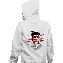 Load image into Gallery viewer, Shirts Zippered Hoodies, Unisex / Small / White Samura Slash