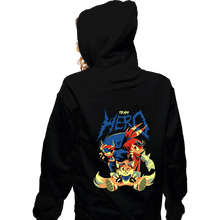 Load image into Gallery viewer, Daily_Deal_Shirts Zippered Hoodies, Unisex / Small / Black Team Hero