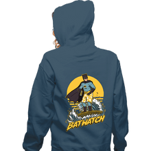 Load image into Gallery viewer, Daily_Deal_Shirts Zippered Hoodies, Unisex / Small / Indigo Blue Batwatch