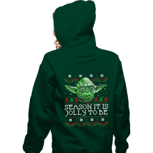 Load image into Gallery viewer, Secret_Shirts Zippered Hoodies, Unisex / Small / Irish Green Season Jolly