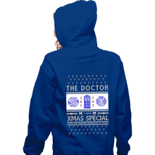 Load image into Gallery viewer, Shirts Zippered Hoodies, Unisex / Small / Royal Blue Doctor Ugly Sweater
