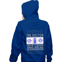 Load image into Gallery viewer, Shirts Zippered Hoodies, Unisex / Small / Royal Blue Doctor Ugly Sweater