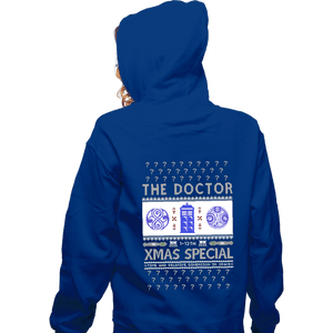 Shirts Zippered Hoodies, Unisex / Small / Royal Blue Doctor Ugly Sweater