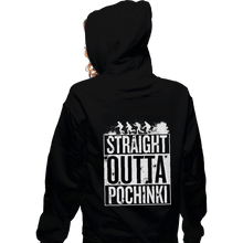 Load image into Gallery viewer, Shirts Zippered Hoodies, Unisex / Small / Black Straight Outta Pochinki