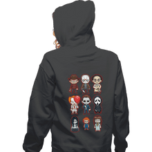 Load image into Gallery viewer, Daily_Deal_Shirts Zippered Hoodies, Unisex / Small / Dark Heather Chibi Horror