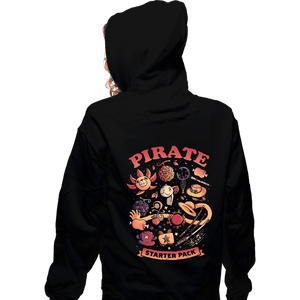Daily_Deal_Shirts Zippered Hoodies, Unisex / Small / Black Pirate Starter Pack
