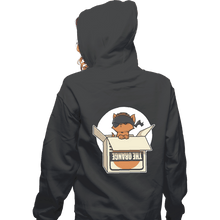 Load image into Gallery viewer, Shirts Zippered Hoodies, Unisex / Small / Dark Heather Sneaky Kitty