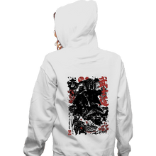 Load image into Gallery viewer, Daily_Deal_Shirts Zippered Hoodies, Unisex / Small / White Lone Wolf Mando