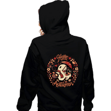Load image into Gallery viewer, Daily_Deal_Shirts Zippered Hoodies, Unisex / Small / Black Spooky Autumn Harvest