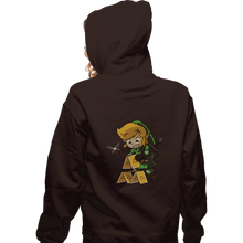 Load image into Gallery viewer, Shirts Zippered Hoodies, Unisex / Small / Dark Chocolate Tri-House Of Cards