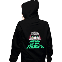 Load image into Gallery viewer, Daily_Deal_Shirts Zippered Hoodies, Unisex / Small / Black Dawn Of The Troops