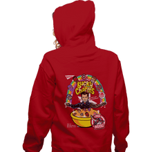 Load image into Gallery viewer, Shirts Zippered Hoodies, Unisex / Small / Red Bucky Charms
