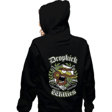 Load image into Gallery viewer, Daily_Deal_Shirts Zippered Hoodies, Unisex / Small / Black Dropkick Willies