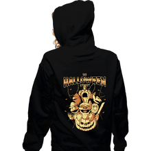 Load image into Gallery viewer, Daily_Deal_Shirts Zippered Hoodies, Unisex / Small / Black 123 Halloween Street