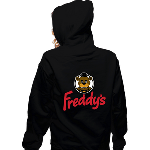 Daily_Deal_Shirts Zippered Hoodies, Unisex / Small / Black Freddy's