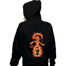 Load image into Gallery viewer, Shirts Zippered Hoodies, Unisex / Small / Black The Fire Ape Within