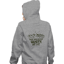 Load image into Gallery viewer, Secret_Shirts Zippered Hoodies, Unisex / Small / Sports Grey Those Who Do Not Wander
