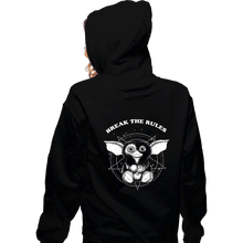 Load image into Gallery viewer, Daily_Deal_Shirts Zippered Hoodies, Unisex / Small / Black Break The Rules