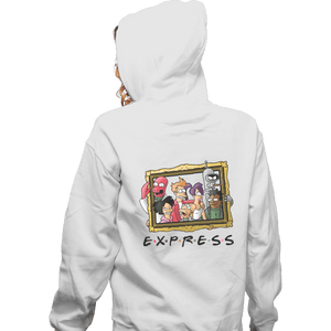 Shirts Zippered Hoodies, Unisex / Small / White Friends Express