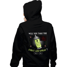 Load image into Gallery viewer, Secret_Shirts Zippered Hoodies, Unisex / Small / Black First Aid Spray