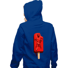 Load image into Gallery viewer, Daily_Deal_Shirts Zippered Hoodies, Unisex / Small / Royal Blue Han Pop
