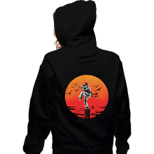 Load image into Gallery viewer, Secret_Shirts Zippered Hoodies, Unisex / Small / Black Karate Murray